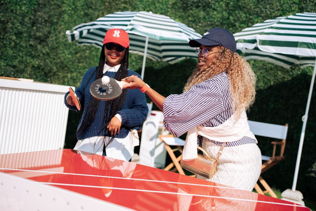 Guests enjoying The Soirée by Stella Artois: Wimbledon Edition in Johannesburg, featuring live music, gourmet dining and stylish entertainment.