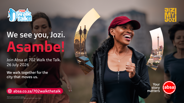 Absa Champions Johannesburg’s Spirit Ahead of 702 Walk the Talk 2026