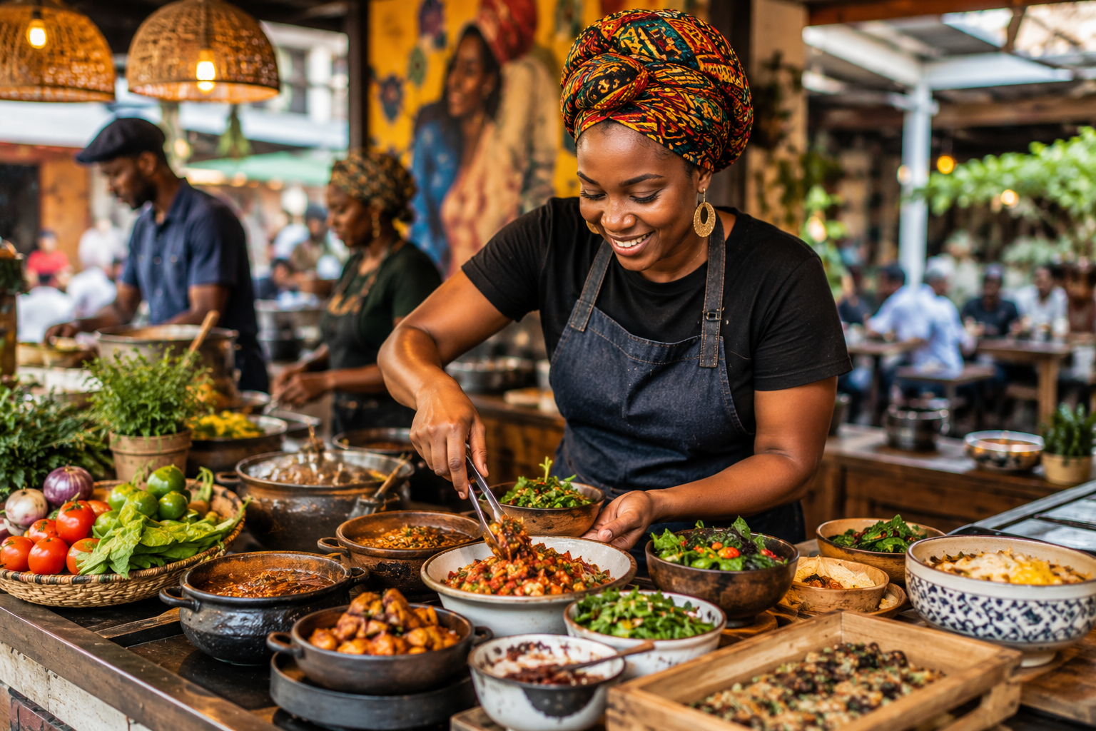 South Africa food scene featuring local food entrepreneurs and vibrant cuisine