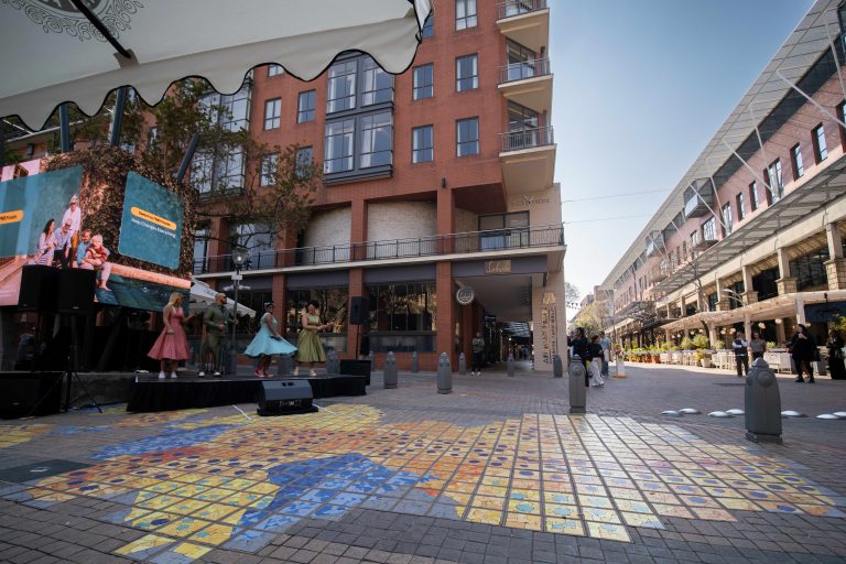 Melrose Arch Johannesburg spring weekend with outdoor events and entertainment