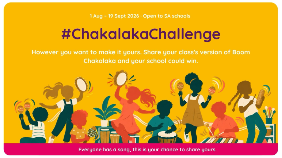 Students participating in the Chakalaka Challenge in a South African classroom
