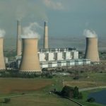 Eskom power station and electricity infrastructure in South Africa