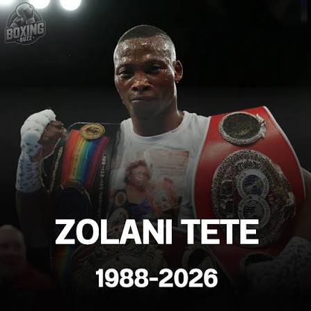 Zolani Tete poses with his world championship belts