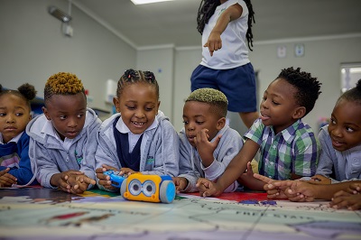 Grade R learners in a classroom