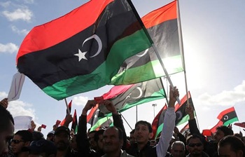 Libya political leaders during talks on a roadmap towards national elections